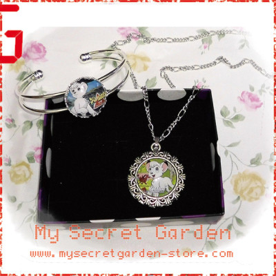 Kimba the White Lion (Jungle Emperor) ジャングル大帝/ Pokemon ( Pikachu ) ポケモン anime Cabochon Necklace and Bracelet Set 1a or 1b Kimba the White Lion (Jungle Emperor) ジャングル大帝/ Pokemon ( Pikachu ) ポケモン anime Cabochon Necklace and Bracelet Set 1a or 1b